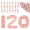 120 Pcs Mini Babies for Baby Shower Games, 1 Inch Tiny Plastic Babies Bulk for My Water Broke Ice Cube, Mardi Gras King Cake Baby Figurines, Hide Hunt Games, Party Decorations Favors(White) view 1