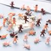 120 Pcs Mini Babies for Baby Shower Games, 1 Inch Tiny Plastic Babies Bulk for My Water Broke Ice Cube, Mardi Gras King Cake Baby Figurines, Hide Hunt Games, Party Decorations Favors(White) view 3