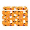 Kigai Halloween Boo Storage Boxes with Lid & Handles Collapsible Stackable Storage Bins Decorative Fabric Closet Organizer Baby Basket for Bedroom Nursery Living Room Office view 2