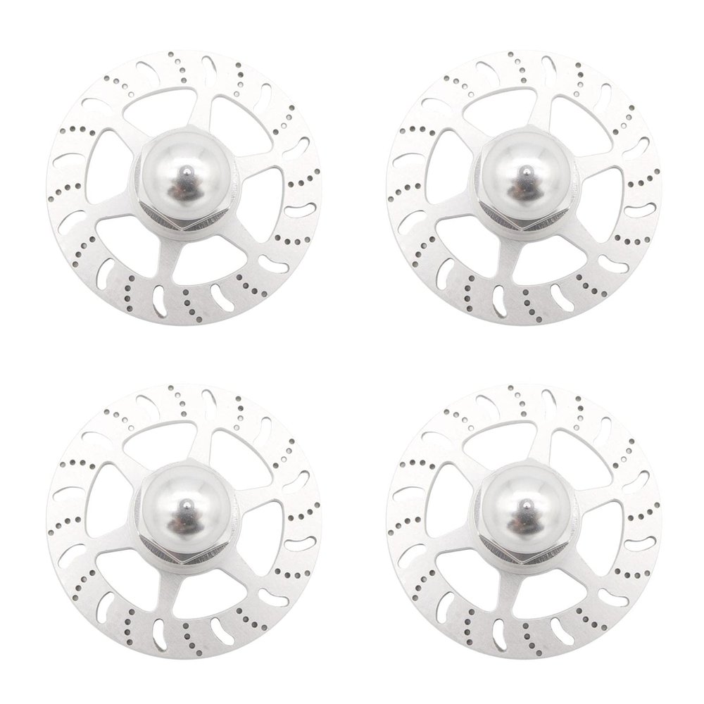 1/6 Super Car Brake Replacement Parts, Silver (Pack of 4)