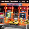 KIZONLY Toy Cars Playsets, Activity Drivers Playset, Gasstation with Moveable Hoses, Parking lot, 1:64 Scale Toy Cars and Car Garage Toys for Toddlers 1-3, Car-Activated Playing Method view 2