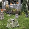 19Pcs/Set Bag of Bones, Scary Fake Bones and Skull, Halloween Skeleton for Halloween Graveyard Scene Haunted Houses Outdoor Indoor view 3
