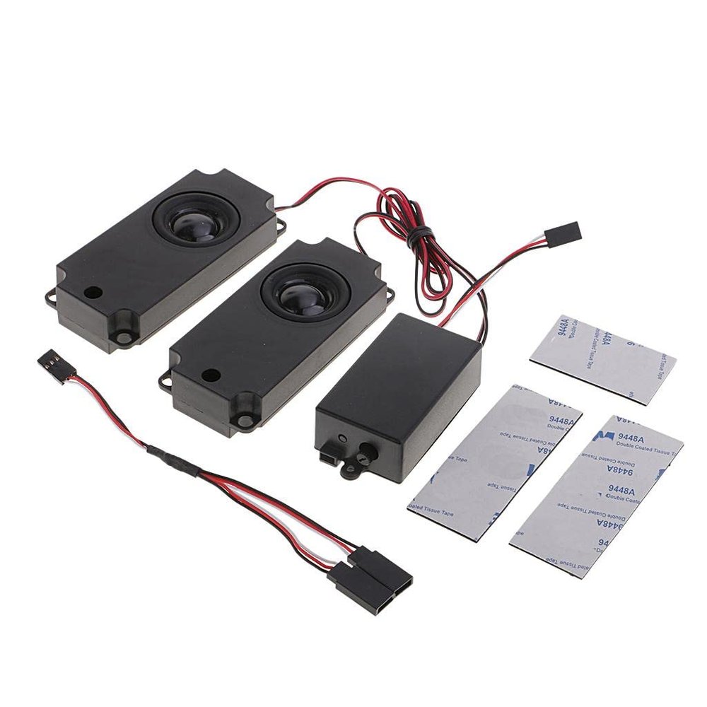 Metal Engine Sound Simulator System with Loudspeaker for 1/10