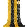 30 PCS Gold Black New Year Necklaces, 33 Inch New Year Eve Necklaces Round Happy New Year Necklace Accessories, 2026 New Year Party Beads for New Year's Day, Christmas, Carnival Party Favors view 1