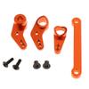 Alloy Aluminum Steering Servo Saver Set for 1/10 Buggy, Yellow view 1