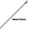 Adjustable Pushrod Connector Linkage Stopper 1.3mm + Nylon Control Horns 21x10 mm + 1.2 x 180mm Z Push Rods Parts Compatible for RC Airplane Plane Boat Replacement view 2