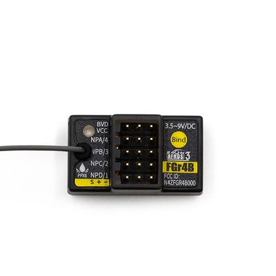 FS FGr4B 2.4GHz Mini 4-Channel PWM Receiver 3.5-9V Compatible with AFHDS3 PL18 NB4 NB4 Lite RC Car Boat Transmitter Remote Control