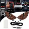 2 Pcs Eyes Light,Half-Devil's Eye Light Car Light,Devil Eyes Light for Windshield,Led Devil Eye Light for Cars,LED Demon Eye Light Front Back Windshield,Devil Eye Led Light for Car Back Window (Red) view 1