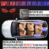 2 Pcs Eyes Light,Half-Devil's Eye Light Car Light,Devil Eyes Light for Windshield,Led Devil Eye Light for Cars,LED Demon Eye Light Front Back Windshield,Devil Eye Led Light for Car Back Window (Red) view 3