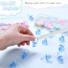 50 Pcs Mini Pacifiers Baby Shower Games Boy, 1.25 Inch Cute Baby Shower Pacifiers, Bulk Acrylic Pacifier for Party Table Scatter, Pacifier Hunt Game, Gender Reveal Decoration Party Favors(Blue) view 3