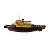 1:35 Scale Port Tugboat Simulation Power Model Boat, Model Ship Kit, White Base Color, DIY Assembly and Painting Required view 1
