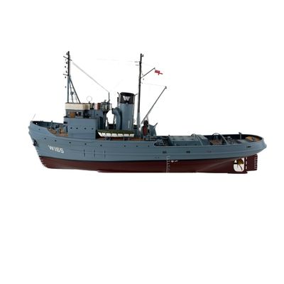1:48 Scale Navy Ship Simulation Power Model Boat, Model Ship Kit, White Base Color, DIY Assembly and Painting Required