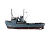 1:48 Scale Navy Ship Simulation Power Model Boat, Model Ship Kit, White Base Color, DIY Assembly and Painting Required view 1