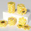 50-500 Custom Clay Poker Chips, Personalized 11.5g Casino-Grade Clay Composite Poker Chips with Logo, 40mm Heavyweight Drink Tokens for Bar,Parties,Game Night,Weddings, Events,Golf Club (Yellow) view 2