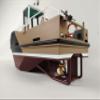 1:16 Scale Simulation Power Model Boat, Model Ship Kit, Fully Assembled, 5 Color Options Available(Army Green Camouflage) view 4