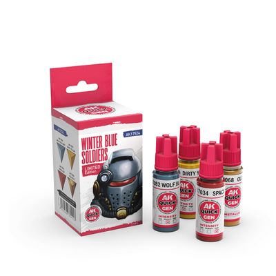 AK QUICK GEN SET AK17524 WINTER BLUE SOLDIERS (4x18ml)