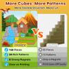 150PCS Magnetic Blocks: Magnetic Building Block Cubes for Kids Boys Girl Ages 3 4 5 6 7 8, STEM Magnet Block Dinosaur Toys for Kids, Constructions Sensory Stacking Toys Christmas Birthday Gift view 4