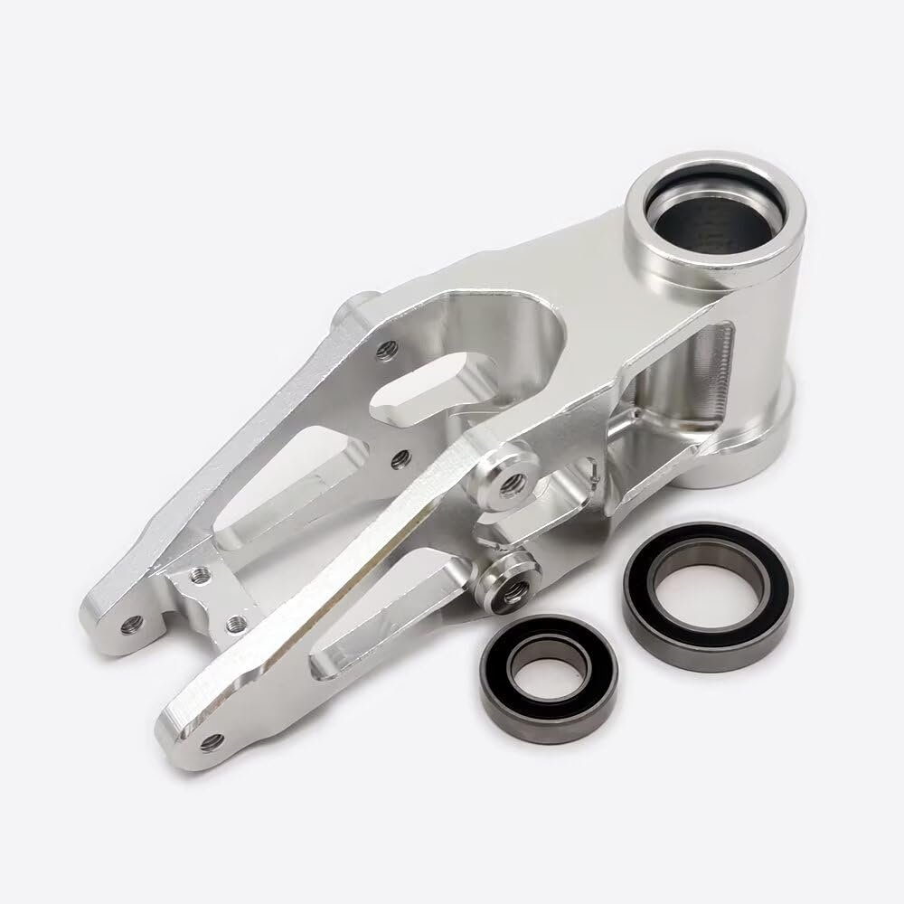 Aluminum Front Bulkhead Servo Mount with Bearings Silver for Losi 1/4 Promoto MX PM-MX/SM LOS261012