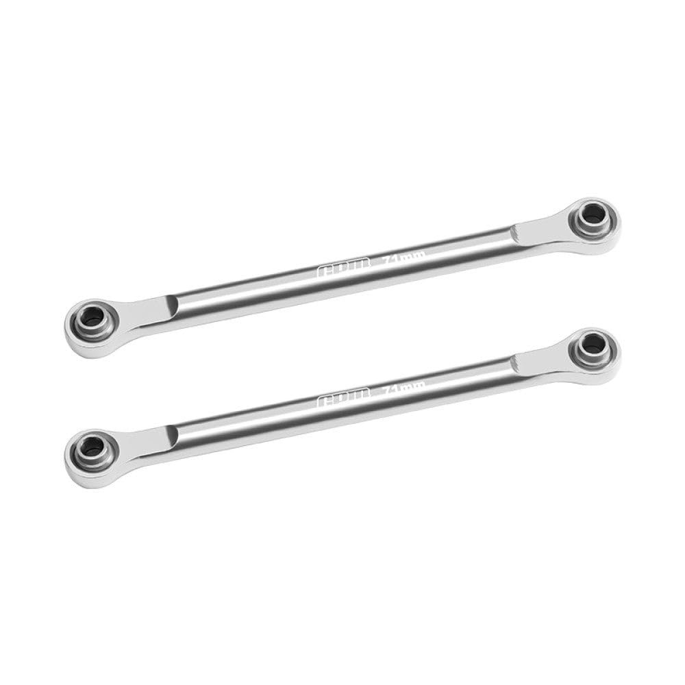 Aluminum 7075-T6 Alloy Front Steering Toe Links for Traxxas 1/16 Mini XRT VXL-3S 108076-1 Monster Truck Upgrades - Silver