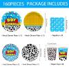 120pcs Toy Baby Shower Decorations Plates Napkins It's Boy Paper Cup Disposable Tableware Set Cartoon Baby Shower Party Kids For 30 Guests view 2