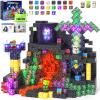 IGIVI Magnetic Blocks - Build Mine Magnet World, STEM Magnetic Building Blocks for Kids Ages 4-6 6-8 8-12, Building Toys Games for Boys Girls Ages 3+, Birthday Toys Gifts for Kids Toddlers view 1