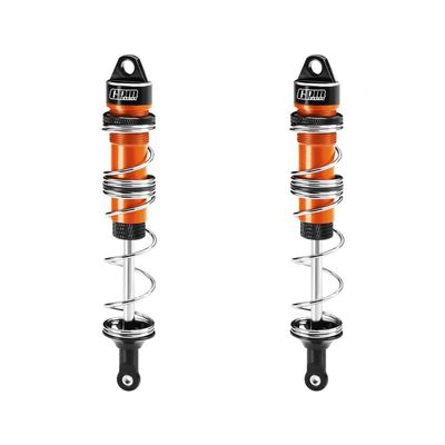 Aluminum 6061-T6 Alloy Front Double Section Spring Shock 125mm for LOSI 1/6 8IGHT-X Super Lasernut 4WD Brushless Buggy RTR-LOS04019 Upgrades - Orange