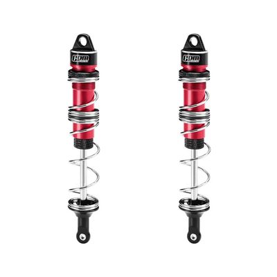 Aluminum 6061-T6 Alloy Rear Double Section Spring Dampers 135mm for LOSI 1/6 8IGHT-X Super Lasernut 4WD Brushless Buggy RTR-LOS04019 Upgrades - Red
