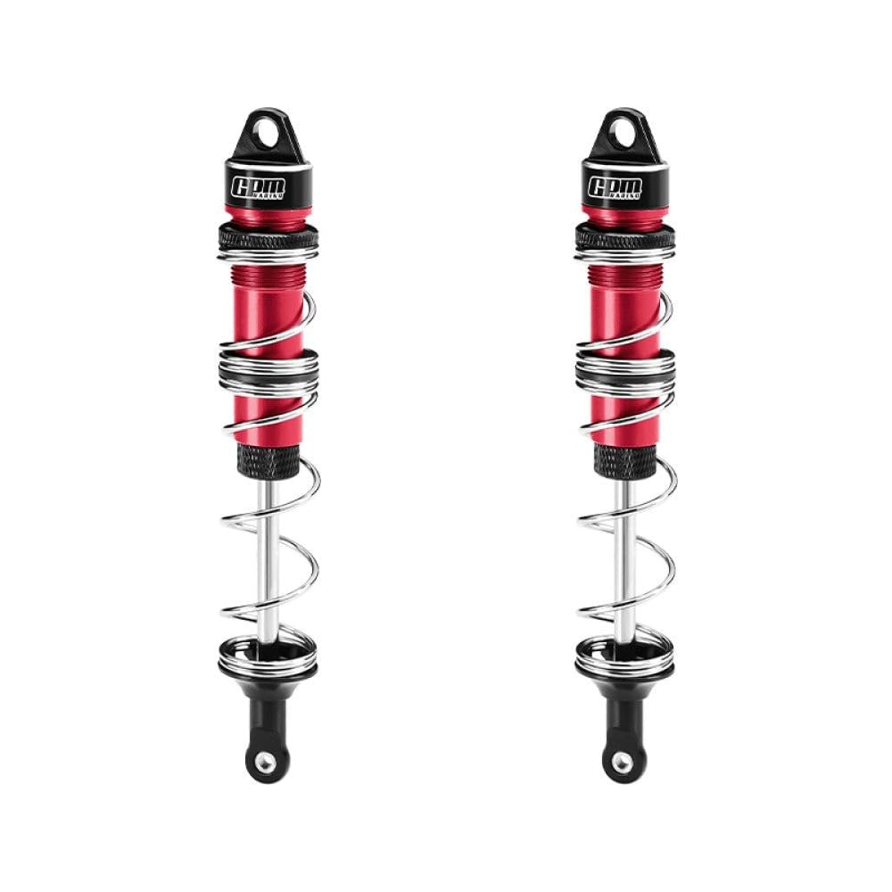 Aluminum 6061-T6 Alloy Rear Double Section Spring Dampers 135mm for LOSI 1/6 8IGHT-X Super Lasernut 4WD Brushless Buggy RTR-LOS04019 Upgrades - Red