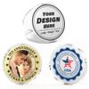 10 Custom Challenge Coins, Personalized Commemorative Coins with Logo Photo Text, Custom Memorial Gifts for Company Military Family Colleague Anniversary Wedding Couple Pocket Hug Tokens (Silver) view 1