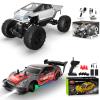 1/14 Alloy RC Monster Truck 2.4GHz with LED Lights 4WD All-Terrain Pickup Off-Road Truck for boy and Girl Over 6+ Gift & RC Drift car 1/20 22km/h high-Speed Racing Sports with Drift tire Toy view 1