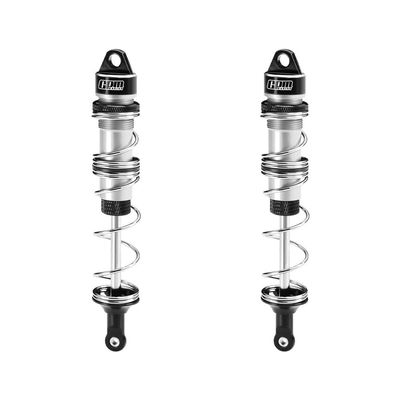 Aluminum 6061-T6 Alloy Front Double Section Spring Shock 125mm for LOSI 1/6 8IGHT-X Super Lasernut 4WD Brushless Buggy RTR-LOS04019 Upgrades - Silver