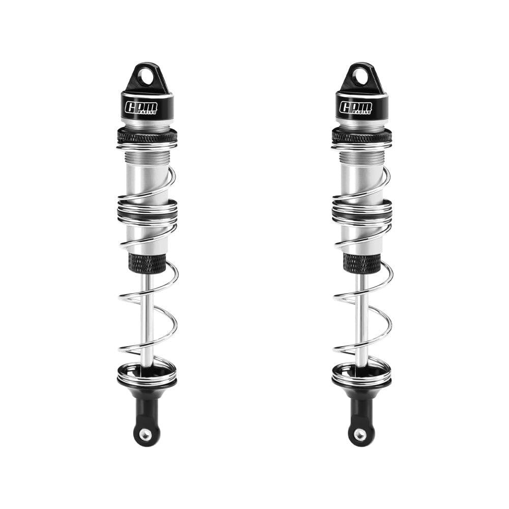 Aluminum 6061-T6 Alloy Front Double Section Spring Shock 125mm for LOSI 1/6 8IGHT-X Super Lasernut 4WD Brushless Buggy RTR-LOS04019 Upgrades - Silver
