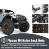 8Pcs M4 Flange Nuts Aluminum, M4-0.7mm Hex Flange Nylon Insert Lock Nuts for 1/10 Scale RC Car Traxxas Slash 4x4 2WD Stampede VXL Rustler VXL HPI Redcat Axial Racing Truck Buggy Crawler Wheels view 4