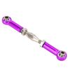 REXVTNS 6Pcs Aluminum Alloy Adjustable Push Rods | Turnbuckle Rod Linkage for RC Cars/Trucks/Buggies | 5 Colors, Upgrade Accessories (Purple) view 2