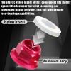 12Pcs M4 Flange Nuts Aluminum, M4-0.7mm Hex Flange Nylon Insert Lock Nuts for 1/10 Scale RC Car Traxxas Slash 4x4 2WD Stampede VXL Rustler VXL HPI Redcat Axial Racing Truck Buggy Crawler Wheels Rose view 3
