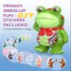 Inspireyes Toddler Walkie Talkies for Kids Rechargable, DIY Dress-Up Saluting Frog Toys, 2 Pack Cute Indoor Outdoor Playset with Stickers, Birthday for 3 4 5 6 7 8 Year Old Girls Boys view 4