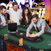 Giantex 10 Players Poker Table with Cup Holder, Folding Casino Leisure Table with 4 USB Ports, Extra Lights, Easy to Assemble, Foldable Game Poker Tables for Texas, Card Games (Green) view 2