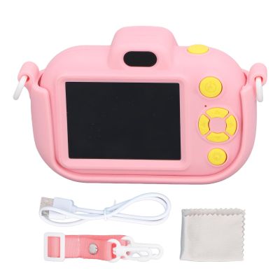 2.7K 36MP Kids Digital Camera, High Definition Children's Camera for Boys and Girls, Fun Photography with Environmental ABS and Silicone Material, Ideal Birthday or Christmas (Rosy)