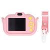 2.7K 36MP Kids Digital Camera, High Definition Children's Camera for Boys and Girls, Fun Photography with Environmental ABS and Silicone Material, Ideal Birthday or Christmas (Rosy) view 4