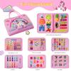 KAWITLO Montessori Toddler Busy Board Toys, Girls Unicorn Learning Sensory Toy, Toddler Travel Toy, Children's Educational Activity Busy Book, Birthday Gift (Pink) view 2