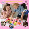 KAWITLO Montessori Toddler Busy Board Toys, Girls Unicorn Learning Sensory Toy, Toddler Travel Toy, Children's Educational Activity Busy Book, Birthday Gift (Pink) view 3