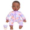 Acorn Avenue 14 Inch Soft Baby Doll for Toddlers 13, with Removable Clothes & Pacifier, Toddler Doll Toy (Purple African) view 1