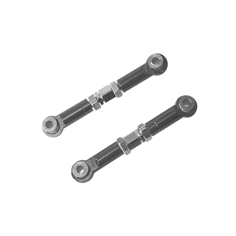 Compatible with 16207 16208 16029 16210 H16 14209 14210RC Car Metal Upgraded Accessories Adjustable Steering Rod(Titanium)