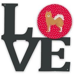 11.5 x 11.75 in. Elo Dog No.1 Love Metal Artwork Wall Decor