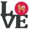 11.5 x 11.75 in. Elo Dog No.1 Love Metal Artwork Wall Decor view 1