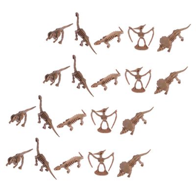Angoily 24Pcs Mini Dinosaur Set Realistic Animal Shaped Plaything for Imaginative Learning and Room Decor Random Styles for Boys