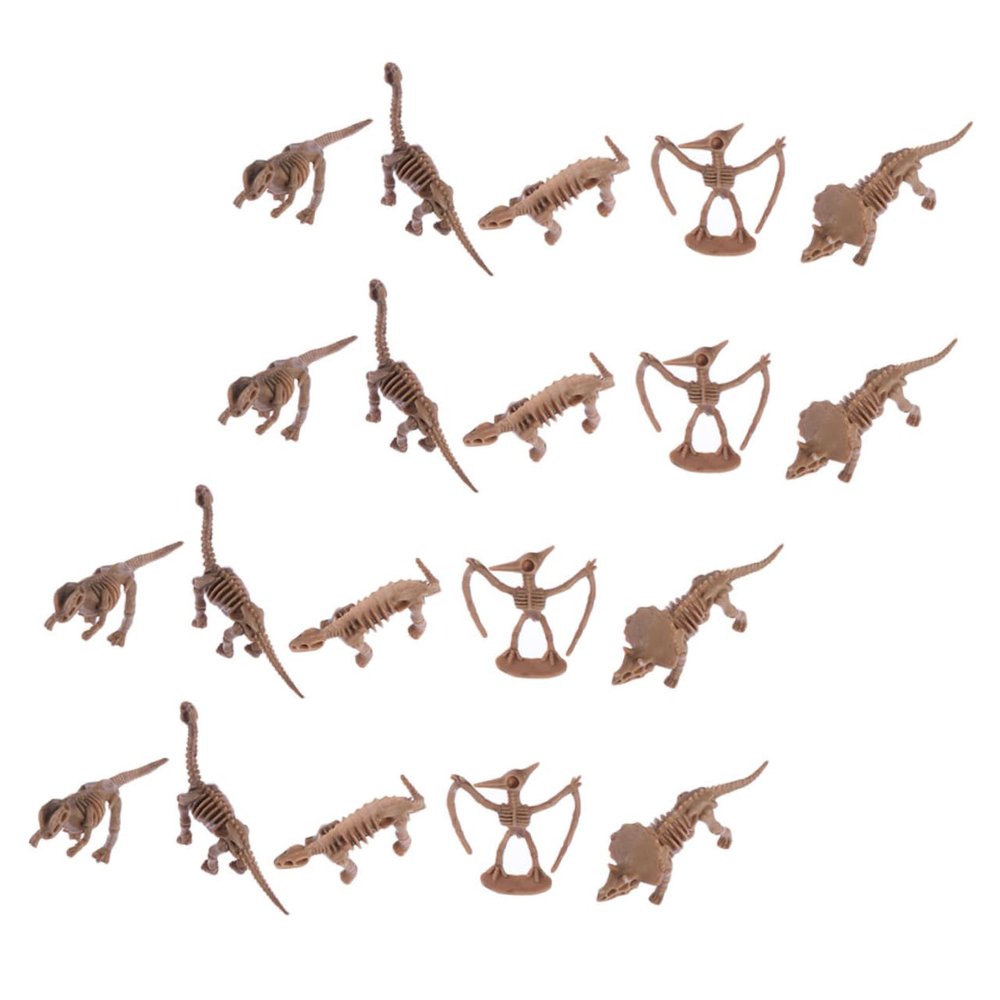 Angoily 24Pcs Mini Dinosaur Set Realistic Animal Shaped Plaything for Imaginative Learning and Room Decor Random Styles for Boys