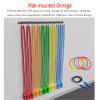 75cm/29.5in Wall Mounted Exercise Hoop Storage Rack, Metal Jump Rope Display Stand Fitness Hoop Organizer Holder, Obstacle Courses/PE Classes Hula Hoop Stand view 4