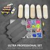 DisplayMore Premium Wooden Fingerboard Deck - Includes Prolific Foam Tape & Multicolour Wheels, The Classic - 30mm x 100mm - Pre-Drilled Holes Size (164PCS Finger Skateboard DIY Set) view 3