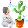 Abcrand Dancing Talking Cactus Easter Baby Toy, Talking Mimicking Recording Toy Repeats What You Say, Singing Cactus with 120 Songs, Interactive Dancing Easter Gifts for Kids Toddlers Boys Girls view 1
